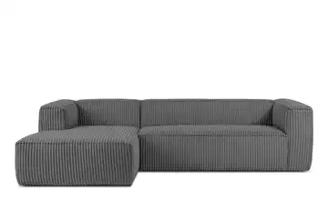 KONSIMO Ecksofa Ferox Dunkelgrau links