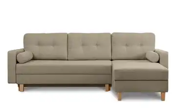 KONSIMO Ecksofa Eriso Braun