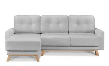 KONSIMO Ecksofa Visna Hellgrau links