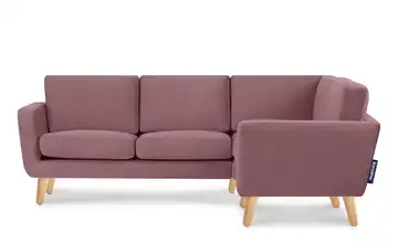 KONSIMO Ecksofa Tagio Pink rechts