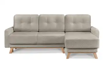 KONSIMO Ecksofa Visna Dunkelbeige rechts