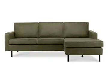 KONSIMO Ecksofa Invia Grün rechts