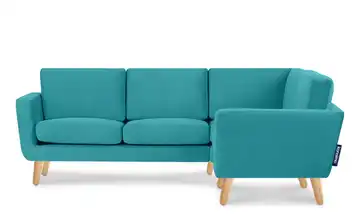 KONSIMO Ecksofa Tagio Türkis rechts