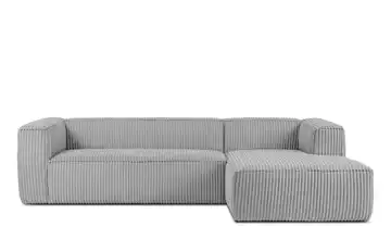 KONSIMO Ecksofa Ferox Hellgrau rechts