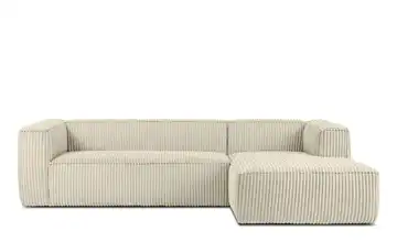 KONSIMO Ecksofa Ferox Creme rechts