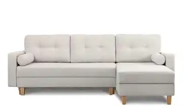 KONSIMO Ecksofa Eriso Weiß