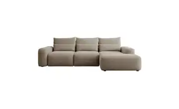 Selsey Ecksofa mit Schlaffunktion Carnos Hellbraun rechts