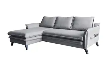 Miuform Ecksofa  mit Schlaffunktion Charming Charlie Grau links
