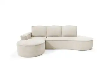 Ecksofa Flow Hellbeige links
