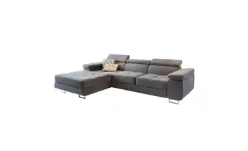 MASSENO Ecksofa mit Schlaffunktion Elma links Hellgrau