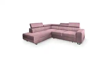 MASSENO Ecksofa mit Schlaffunktion Nola links Lavendel