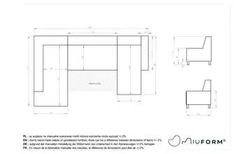 Miuform Wohnlandschaft mit Schlaffunktion Dazzling Daisy