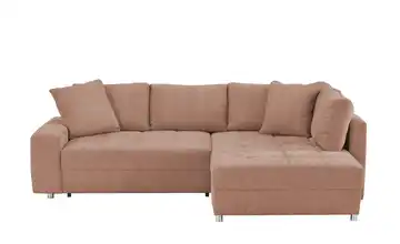 bobb Ecksofa Arissa de Luxe Terracotta rechts Flachgewebe