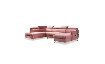 Miuform Wohnlandschaft Sweet Harmony Velours links Rosa