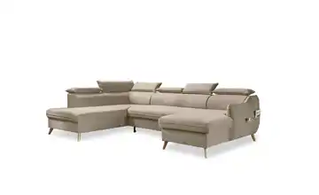Miuform Wohnlandschaft Sweet Harmony Beige links Velours