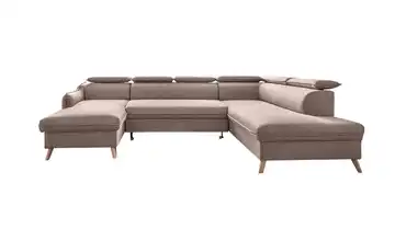 Miuform Wohnlandschaft Sweet Harmony Webstoff rechts Beige