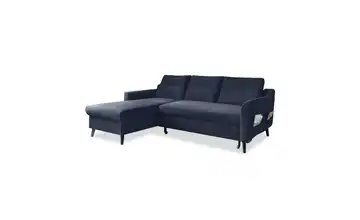 Miuform Ecksofa mit Schlaffunktion Stylish Stan links Marineblau