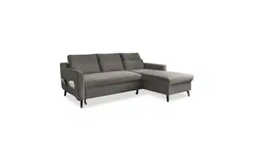 Miuform Ecksofa  mit Schlaffunktion Stylish Stan Dunkelgrau rechts