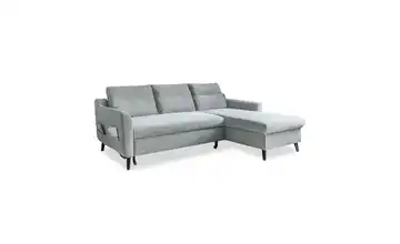 Miuform Ecksofa  mit Schlaffunktion Stylish Stan Pastellblau links