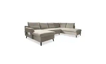 Miuform Wohnlandschaft mit Schlaffunktion Stylish Stan rechts Beige