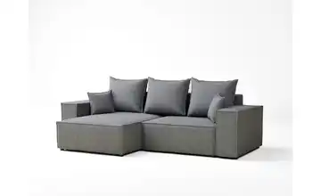 Ecksofa rechts Grau