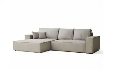 Ecksofa Seidengrau rechts