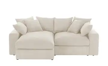 uno Ecksofa beidseitig montierbar Nea Beige Flachgewebe