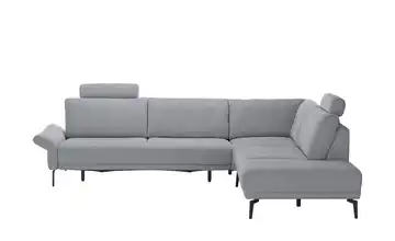meinSofa Ecksofa Jenny Hellgrau Erweiterte Funktion rechts