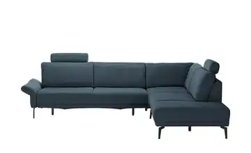 meinSofa Ecksofa Jenny Blau Erweiterte Funktion rechts