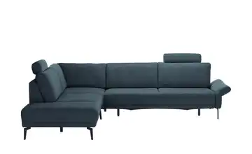 meinSofa Ecksofa Jenny Blau Erweiterte Funktion links