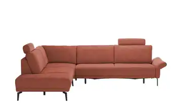 meinSofa Ecksofa Jenny Terracotta Erweiterte Funktion links