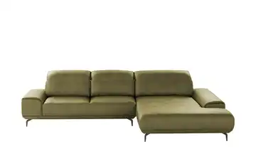 Musterring Ecksofa MR 2490 Olivgrün Erweiterte Funktion rechts