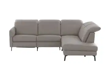 Ecksofa Monja rechts Grundfunktion Stahlgrau