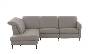 Ecksofa Monja links Grundfunktion Stahlgrau