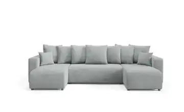 Wohnlandschaft mit Schlaffunktion Evora Grau