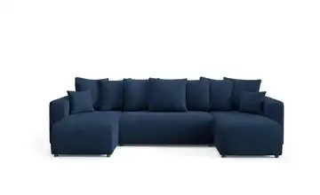 Wohnlandschaft mit Schlaffunktion Evora Blau