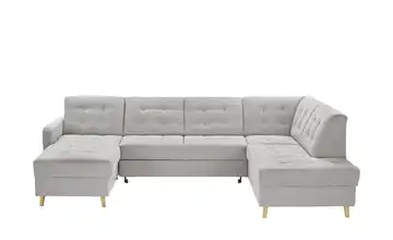 Wohnlandschaft Venus Hellgrau links