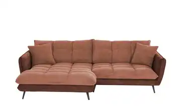 Ecksofa Arianna XL links Kupferfarben