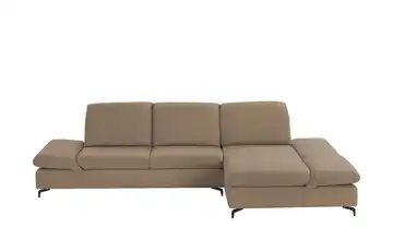 W.SCHILLIG Ecksofa Saraa Hellbraun rechts Grundfunktion