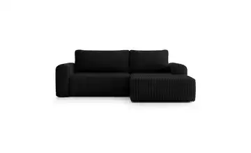 Selsey Ecksofa Lelu Schwarz rechts