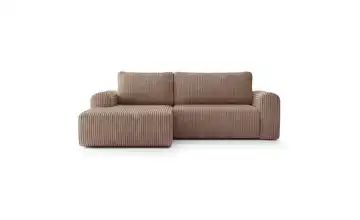 Selsey Ecksofa Lelu Hellbraun links