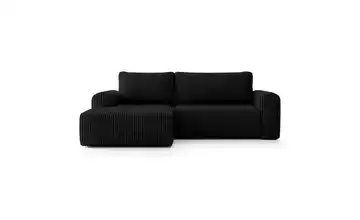 Selsey Ecksofa Lelu Schwarz links