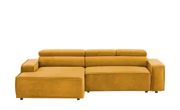 switch Ecksofa Liam Erweiterte Funktion Velours Goldgelb links