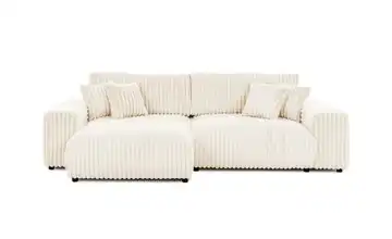 Ecksofa links Hellbeige