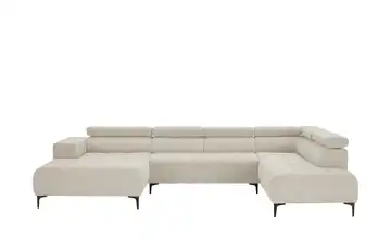 switch Wohnlandschaft Caro Grundfunktion rechts Mikrofaser Creme