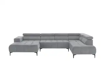 switch Wohnlandschaft Caro Grundfunktion rechts Chenille Grau