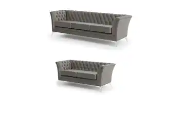 Polstergarnitur 3+2 Grau