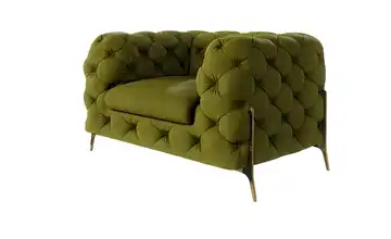 Chesterfield Sessel Natalie Olivgrün