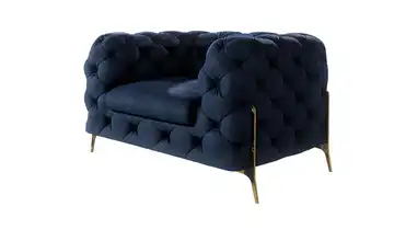 Chesterfield Sessel Natalie Marineblau