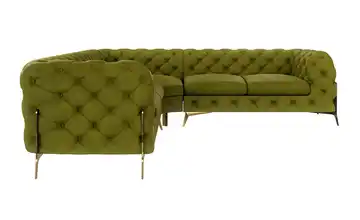 Ecksofa Olivgrün